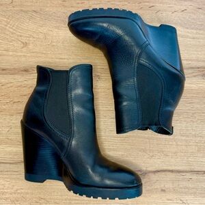 Michael Kors Black Wedge Ankle Boots